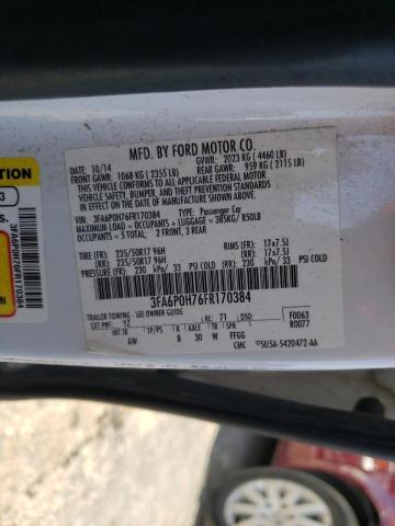 Photo 10 from auction – 2015 FORD FUSION SE with VIN 3FA6P0H76FR170384