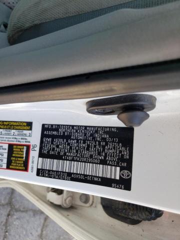 Photo 10 from auction – 2013 TOYOTA CAMRY L with VIN 4T4BF1FK2DR295060