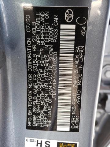 Photo 10 from auction – 2021 TOYOTA COROLLA LE with VIN JTDEAMDE5MJ010328