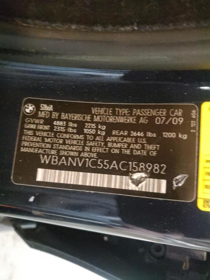 Photo 10 from auction – 2010 BMW 528 XI with VIN WBANV1C55AC158982