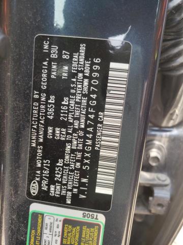 Photo 10 from auction – 2015 KIA OPTIMA LX with VIN 5XXGM4A74FG470996