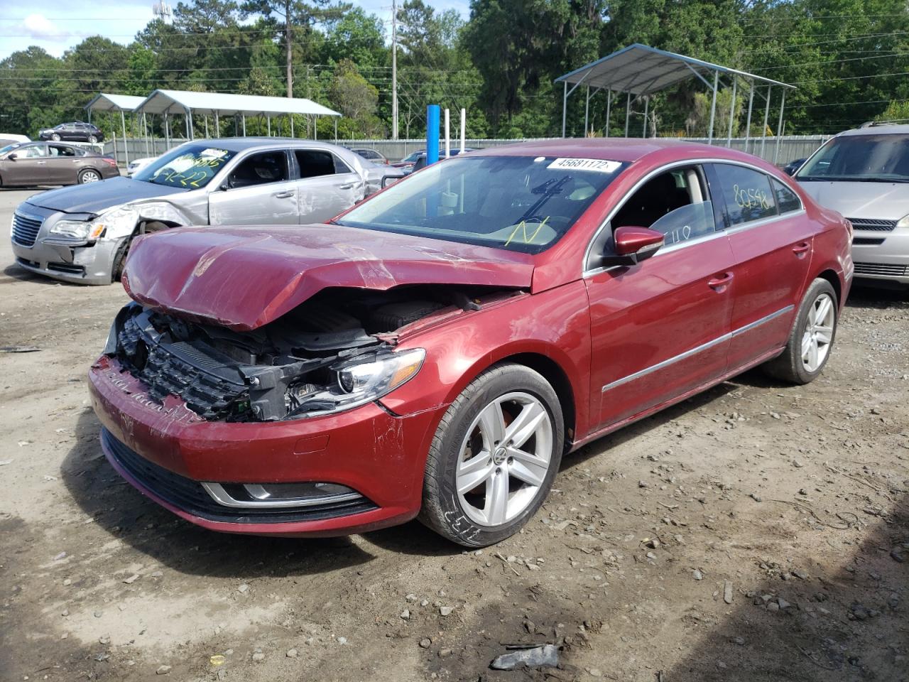 Photo 2 from auction – 2016 VOLKSWAGEN CC BASE with VIN WVWBN7AN6GE504482