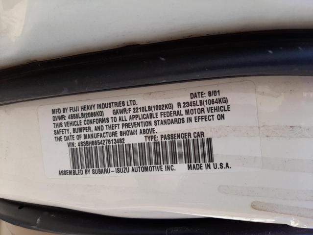 Photo 10 from auction – 2002 SUBARU LEGACY OUT with VIN 4S3BH665427613482