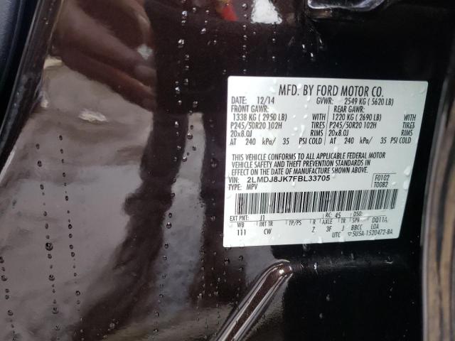 Photo 10 from auction – 2015 LINCOLN MKX with VIN 2LMDJ8JK7FBL33705