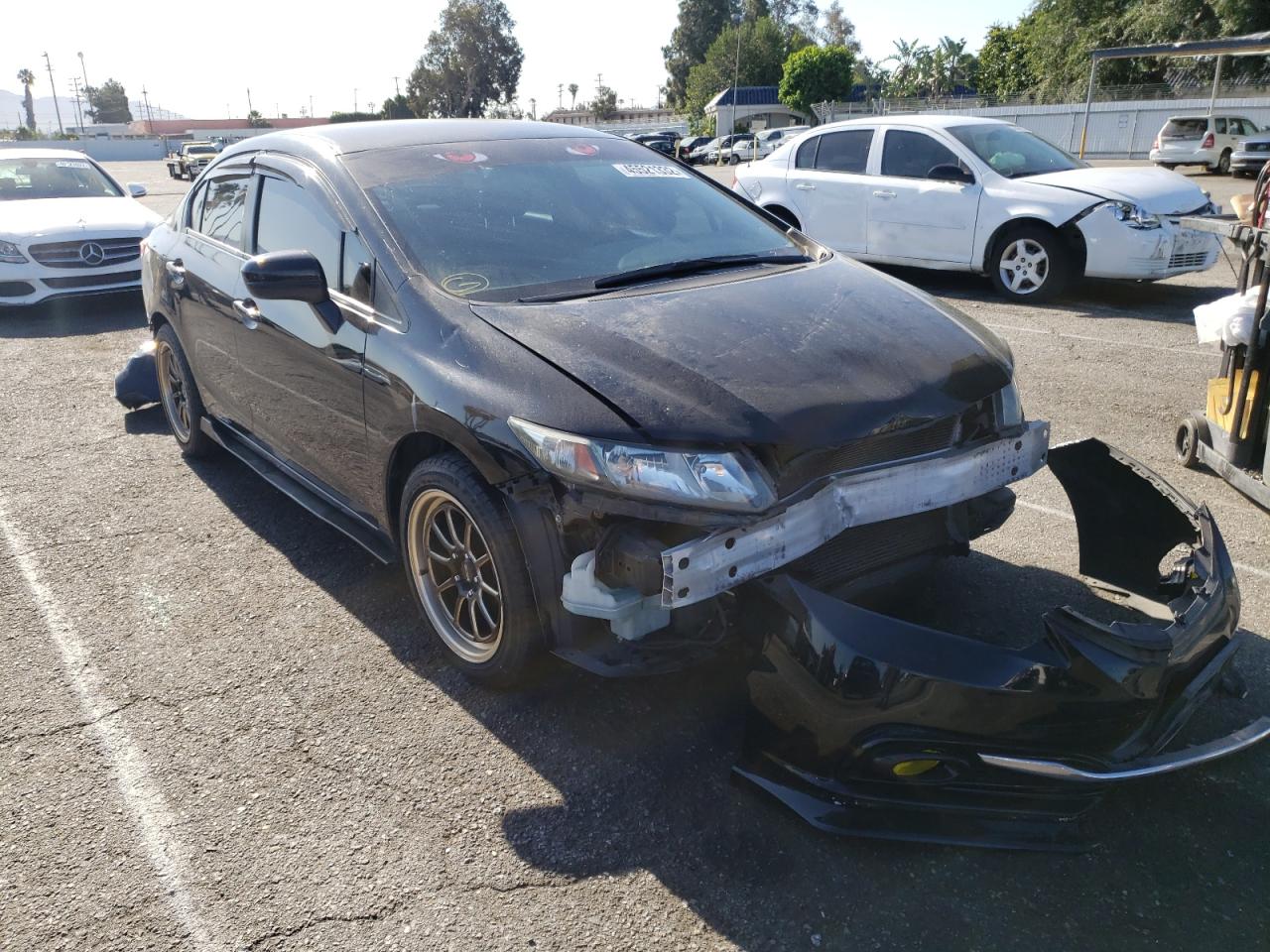 HONDA CIVIC LX 2015 with VIN 19XFB2F57FE221677 - Photo from auction