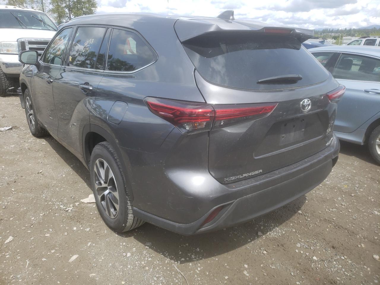 Photo 3 from auction – 2020 TOYOTA HIGHLANDER with VIN 5TDGZRAH3LS006079