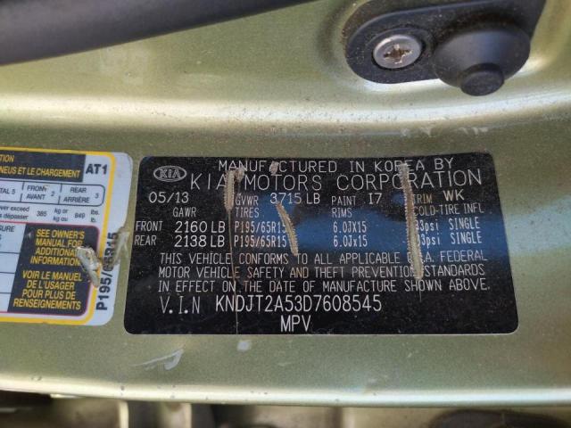 Photo 10 from auction – 2013 KIA SOUL with VIN KNDJT2A53D7608545