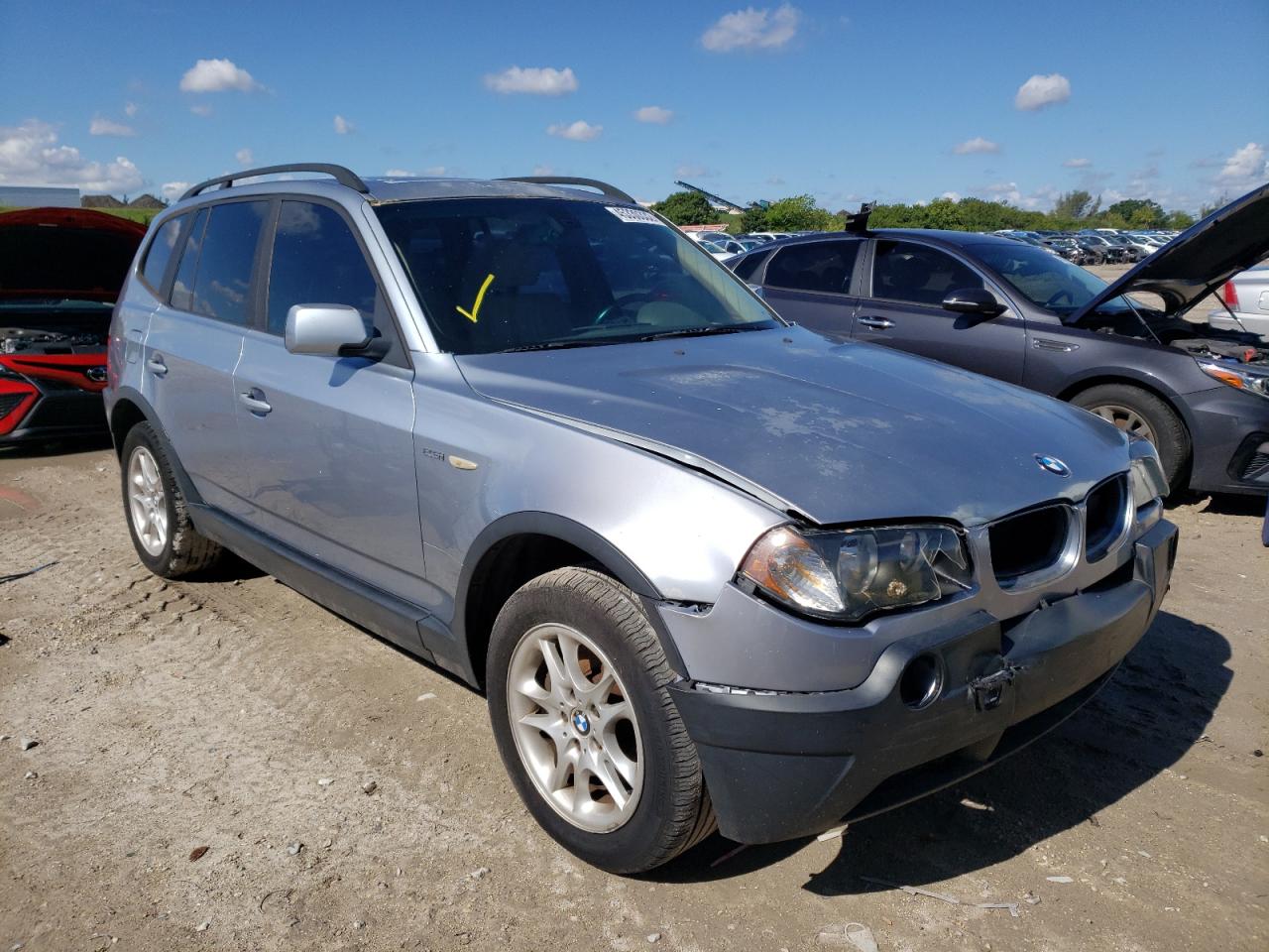 BMW X3 2.5I 2004 with VIN WBXPA73414WC44817 - Photo from auction