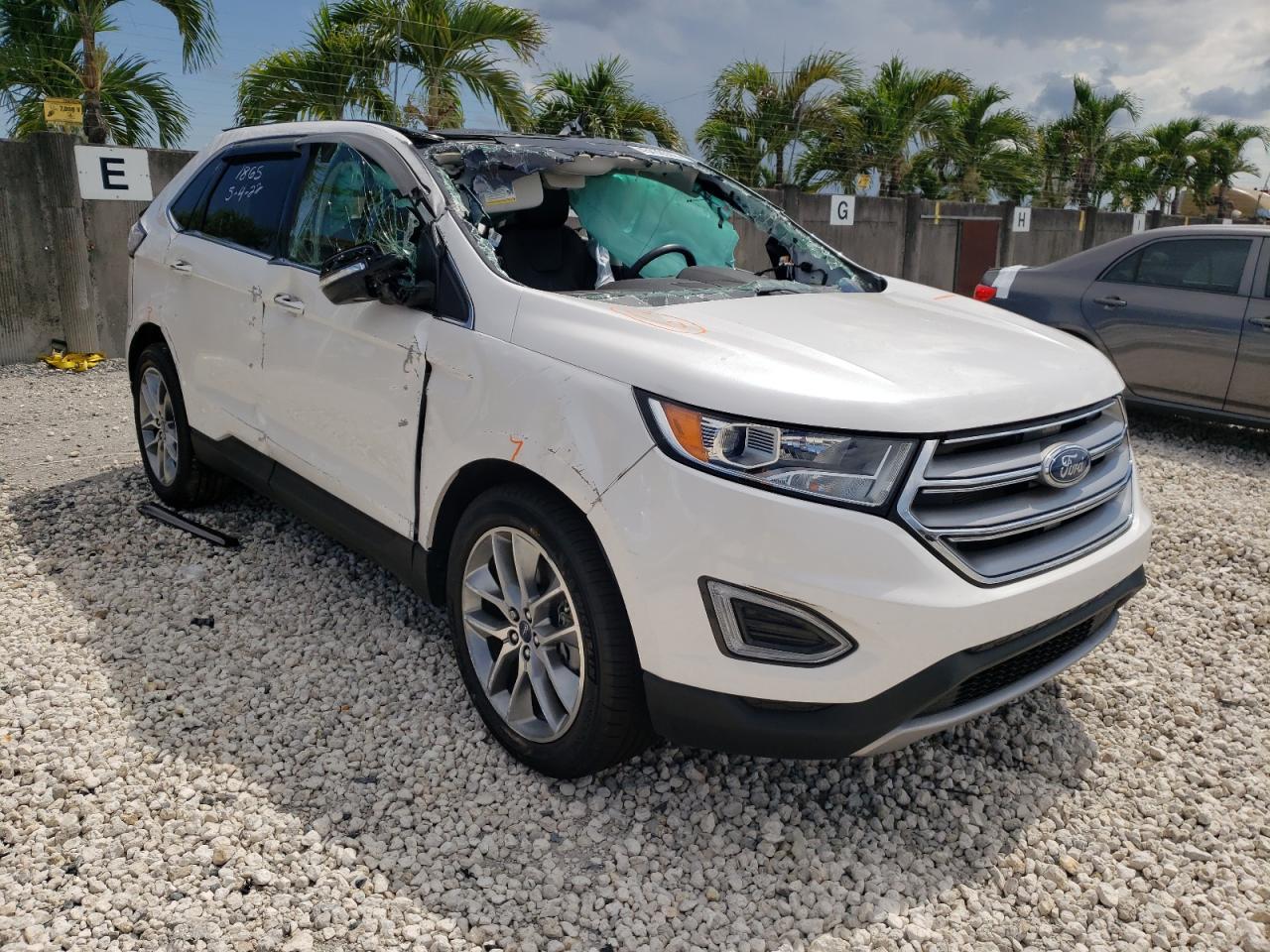 FORD EDGE TITAN 2017 with VIN 2FMPK3K89HBB71865 - Photo from auction