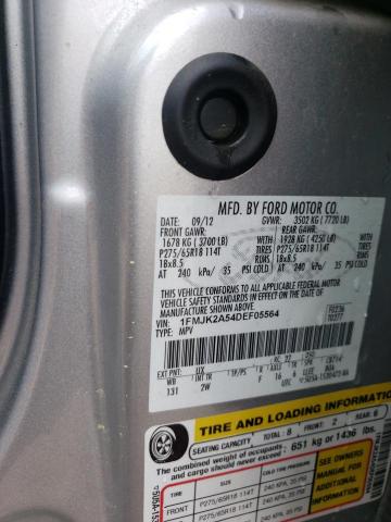 Photo 10 from auction – 2013 FORD EXPEDITION with VIN 1FMJK2A54DEF05564