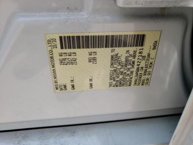 Photo 10 from auction – 2011 NISSAN ALTIMA BAS with VIN 1N4AL2AP6BN427181
