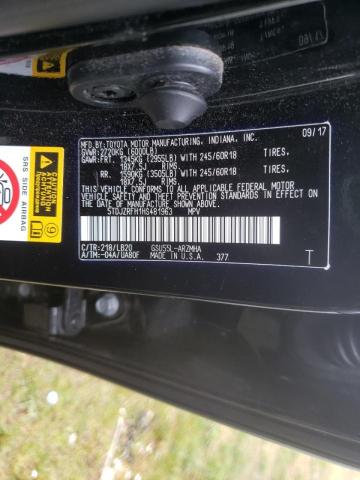 Photo 10 from auction – 2017 TOYOTA HIGHLANDER with VIN 5TDJZRFH1HS481963