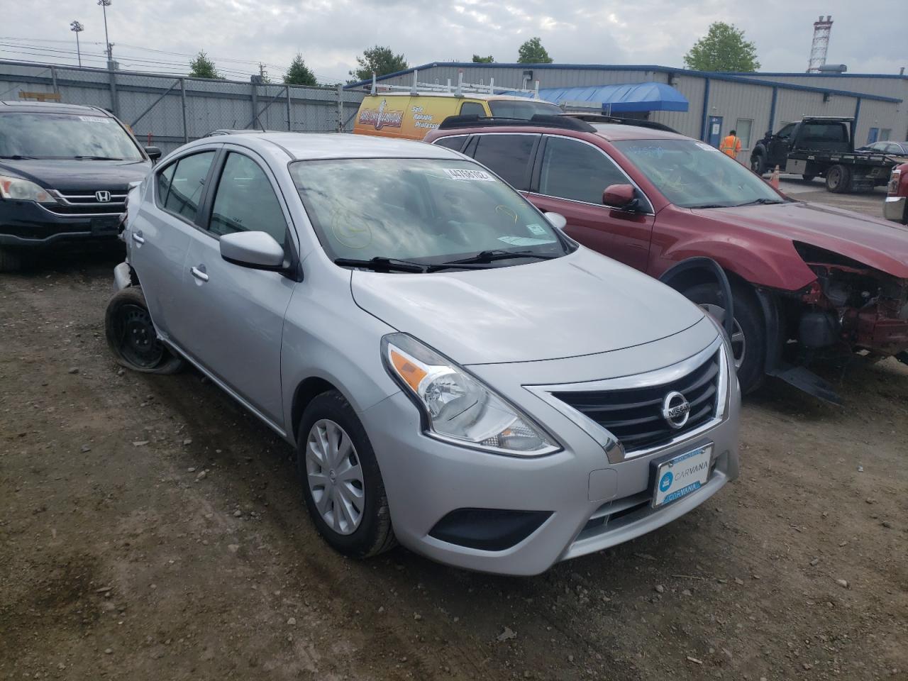 NISSAN VERSA S 2019 with VIN 3N1CN7AP2KL871624 - Photo from auction