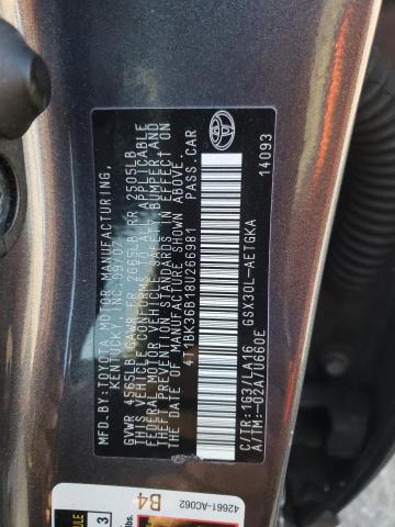 Photo 10 from auction – 2008 TOYOTA AVALON with VIN 4T1BK36B18U266981