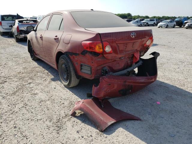 Photo 3 from auction – 2009 TOYOTA COROLLA BA with VIN JTDBL40E999046180