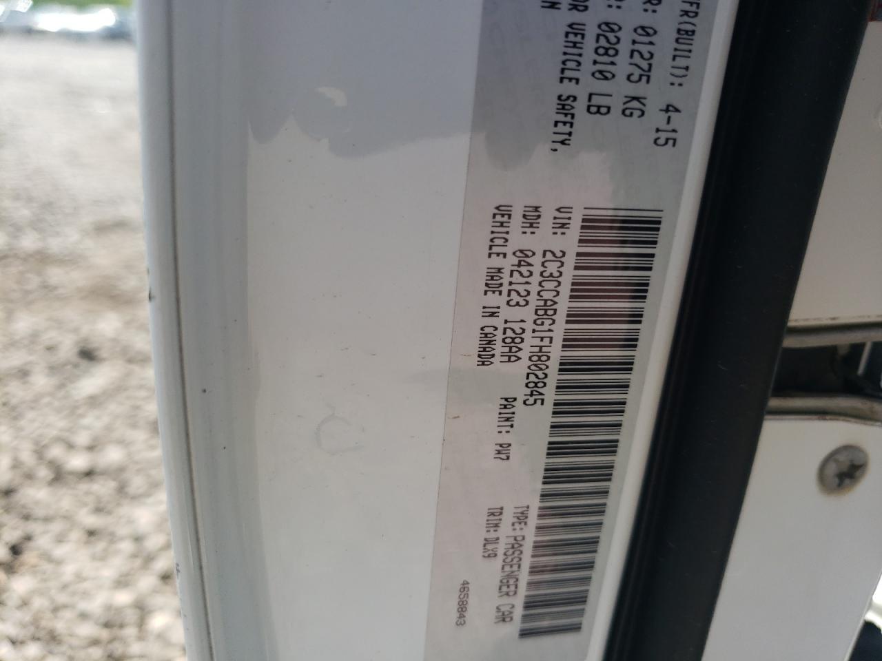 Photo 10 from auction – 2015 CHRYSLER 300 S with VIN 2C3CCABG1FH802845
