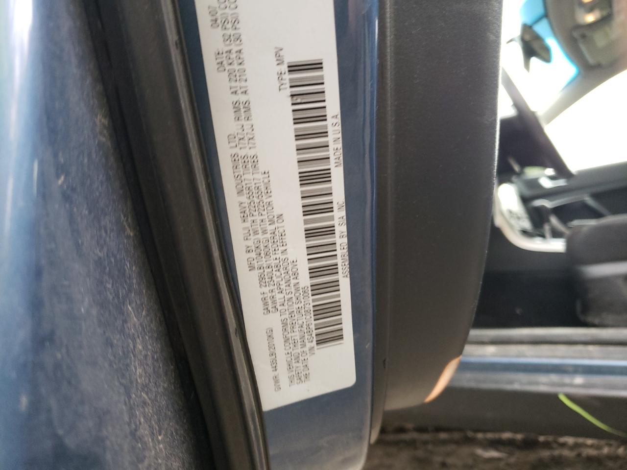 Photo 10 from auction – 2008 SUBARU OUTBACK 2. with VIN 4S4BP61C087310065