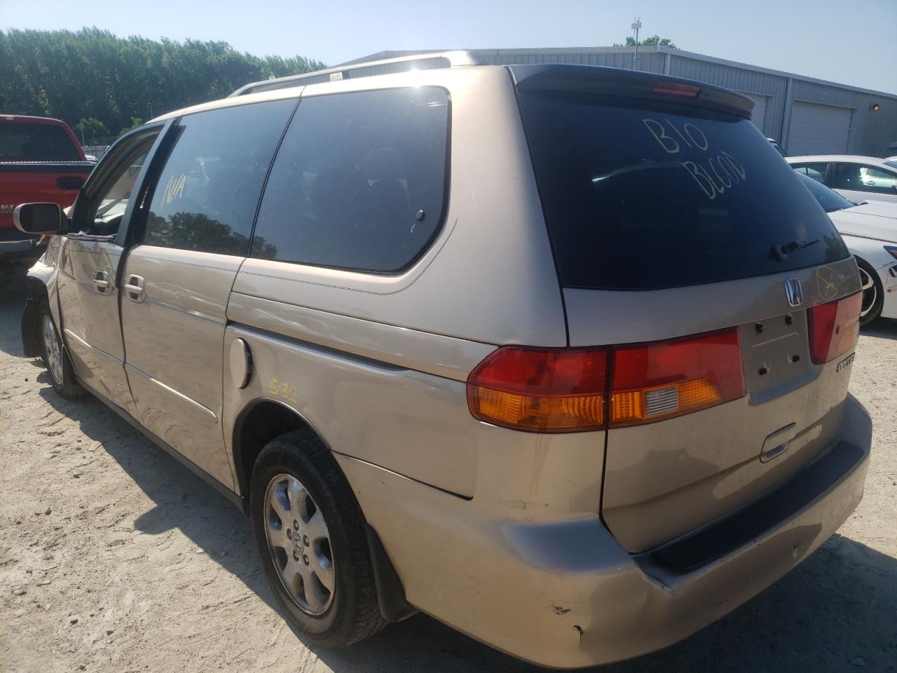 Photo 3 from auction – 2002 HONDA ODYSSEY EX with VIN 2HKRL18012H529682