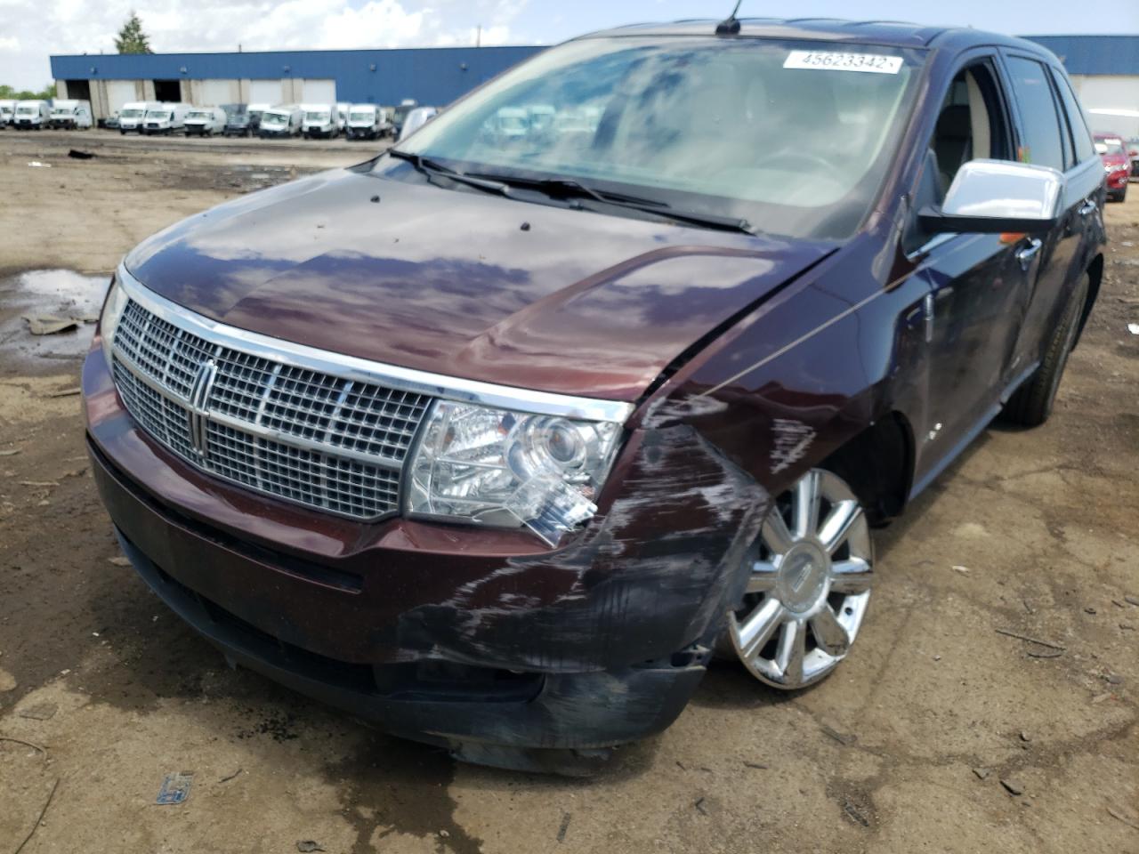 Photo 2 from auction – 2009 LINCOLN MKX with VIN 2LMDU88C59BJ07267