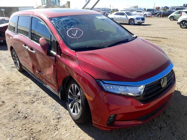 HONDA ODYSSEY EX 2022 with VIN 5FNRL6H71NB044049 - Photo from auction
