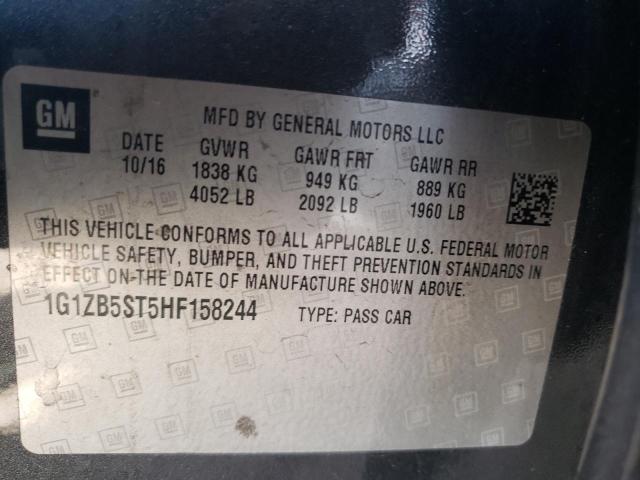 Photo 10 from auction – 2017 CHEVROLET MALIBU LS with VIN 1G1ZB5ST5HF158244