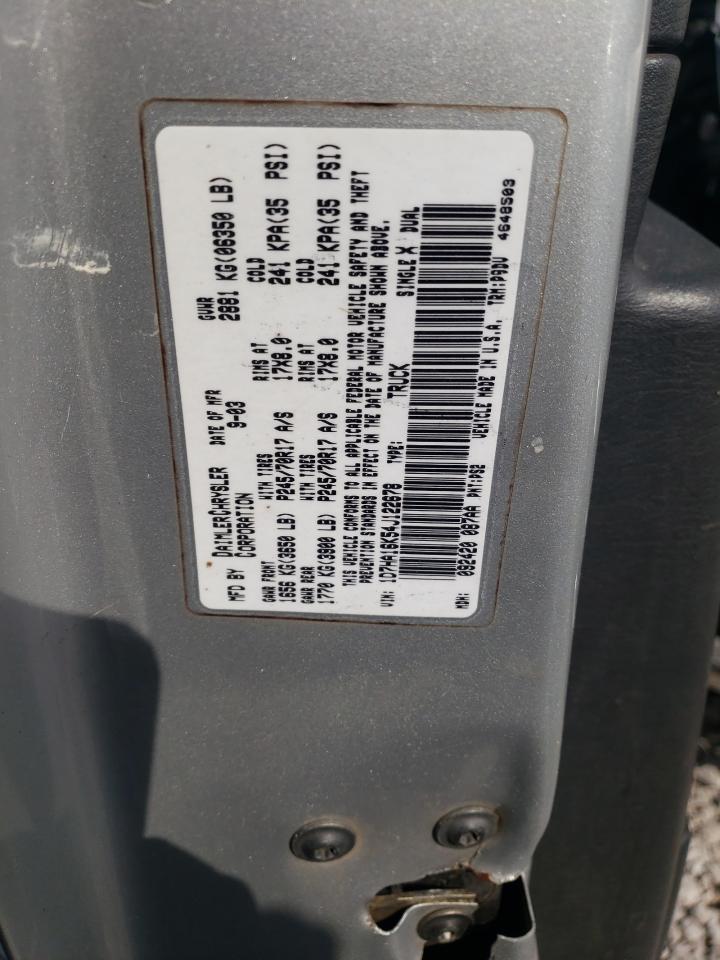 Photo 10 from auction – 2004 DODGE RAM 1500 S with VIN 1D7HA16K54J122678