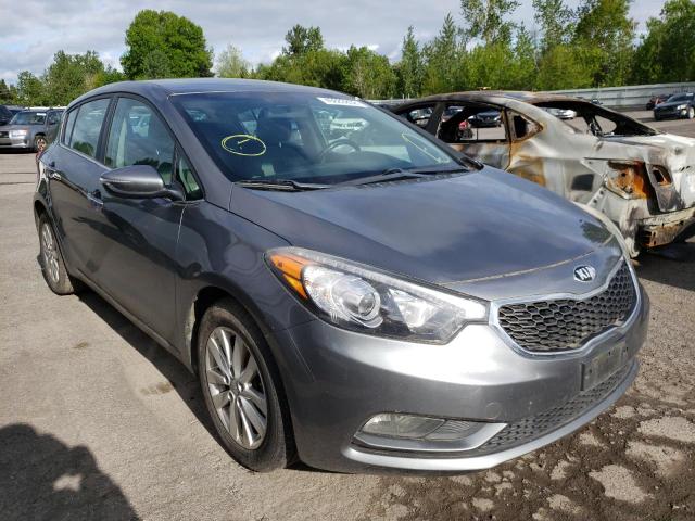 KIA FORTE EX 2014 with VIN KNAFX5A89E5165172 - Photo from auction