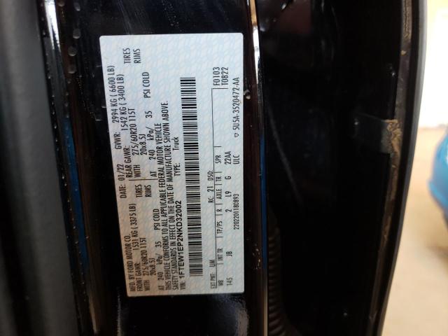 Photo 10 from auction – 2022 FORD F150 SUPER with VIN 1FTEW1EP2NKD32002
