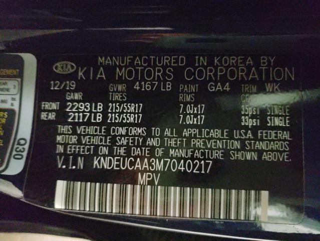 Photo 10 from auction – 2021 KIA SELTOS S with VIN KNDEUCAA3M7040217