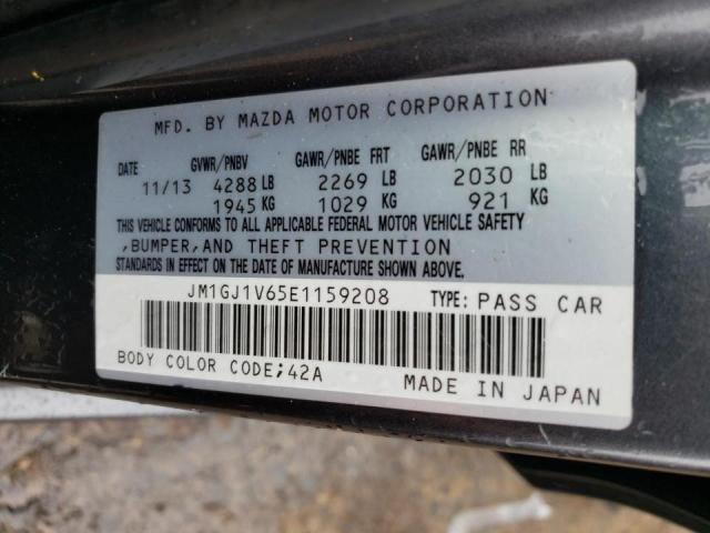 Photo 10 from auction – 2014 MAZDA 6 TOURING with VIN JM1GJ1V65E1159208