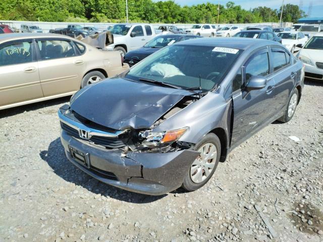 Photo 2 from auction – 2012 HONDA CIVIC LX with VIN 19XFB2F52CE061106