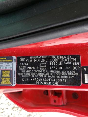 Photo 10 from auction – 2015 KIA RIO LX with VIN KNADM4A32F6485072