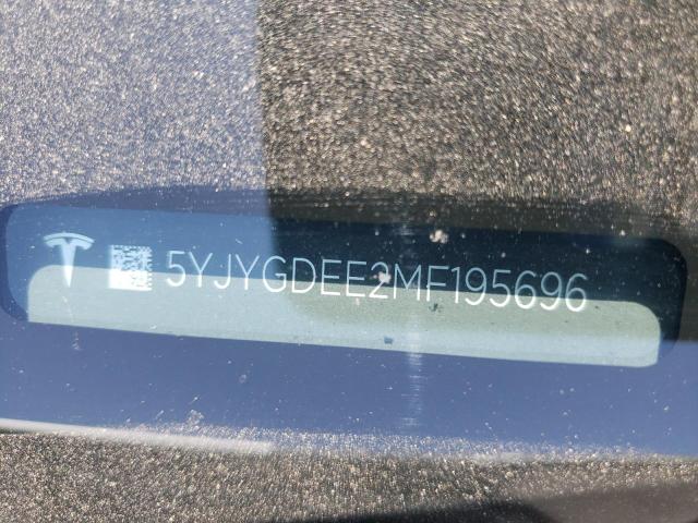 Photo 10 from auction – 2021 TESLA MODEL Y with VIN 5YJYGDEE2MF195696