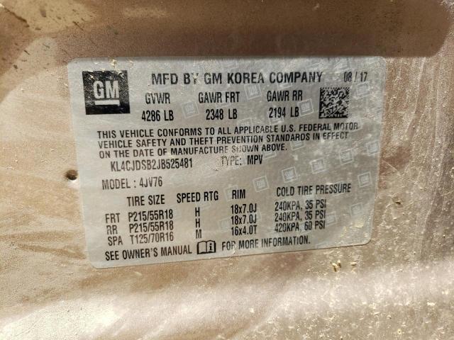 Photo 10 from auction – 2018 BUICK ENCORE PRE with VIN KL4CJDSB2JB525481