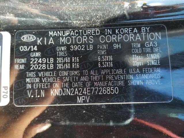 Photo 10 from auction – 2014 KIA SOUL with VIN KNDJN2A24E7726850