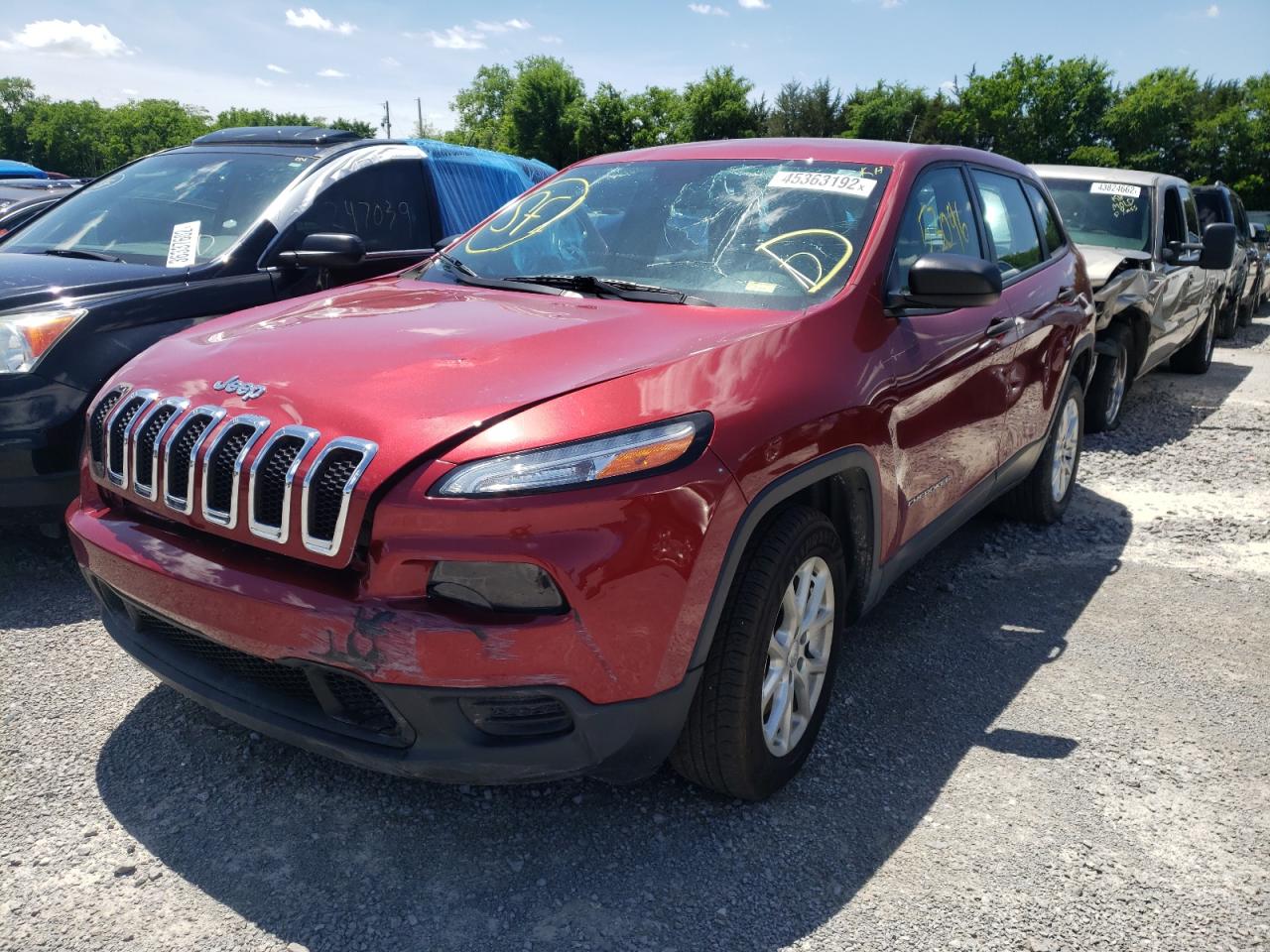 Photo 2 from auction – 2014 JEEP CHEROKEE S with VIN 1C4PJLAB1EW319764