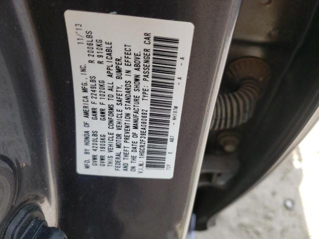 Photo 10 from auction – 2014 HONDA ACCORD LX with VIN 1HGCR2F39EA080692