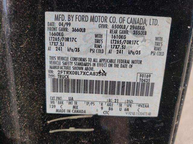Photo 10 from auction – 1999 FORD F150 with VIN 2FTRX08L7XCA83544