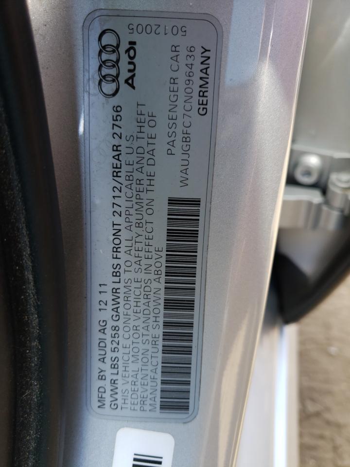 Photo 10 from auction – 2012 AUDI A6 PRESTIG with VIN WAUJGBFC7CN096436