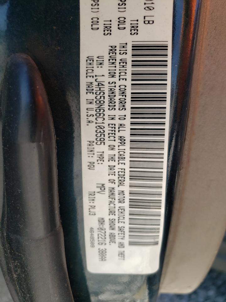 Photo 10 from auction – 2006 JEEP GRAND CHER with VIN 1J4HS58N66C103595