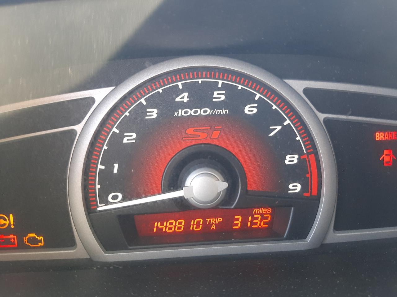 Photo 8 from auction – 2007 HONDA CIVIC SI with VIN 2HGFA55517H703333