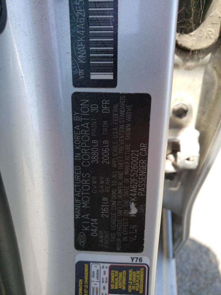 Photo 10 from auction – 2015 KIA FORTE LX with VIN KNAFK4A62F5260021