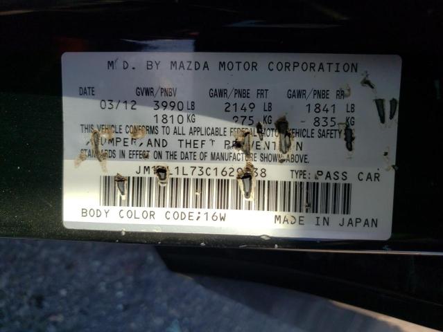 Photo 10 from auction – 2012 MAZDA 3 I with VIN JM1BL1L73C1629538