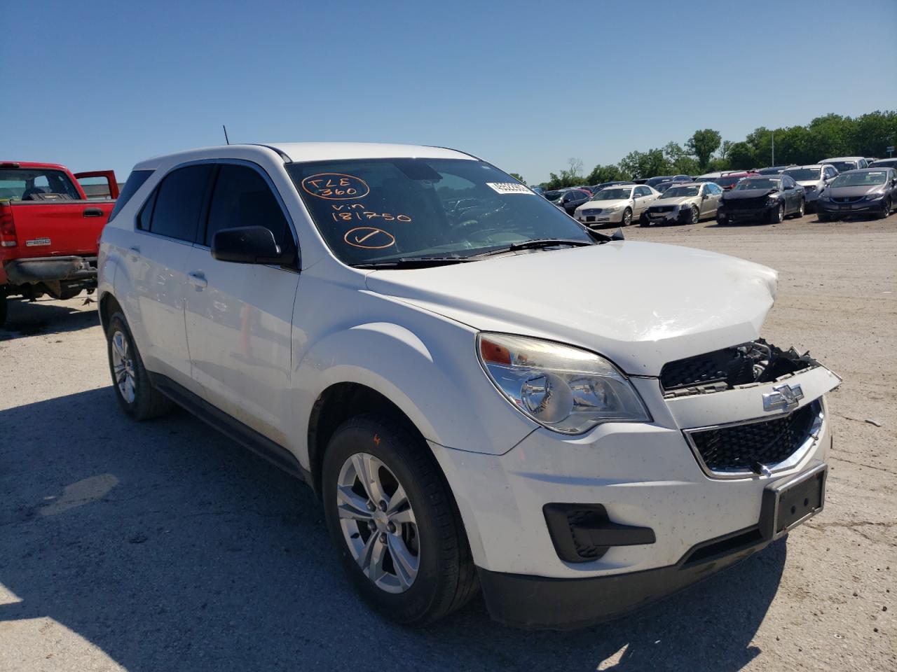 CHEVROLET EQUINOX LS 2014 with VIN 2GNALAEK0E6181750 - Photo from auction