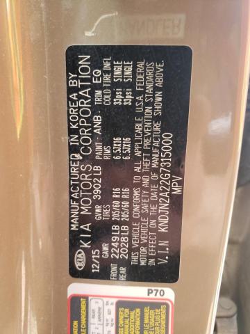 Photo 10 from auction – 2016 KIA SOUL with VIN KNDJN2A22G7315000