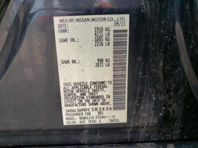 Photo 10 from auction – 2015 NISSAN ALTIMA 2.5 with VIN 1N4AL3AP0FC583434
