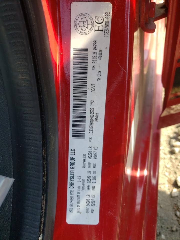 Photo 10 from auction – 2013 DODGE AVENGER SE with VIN 1C3CDZAB4DN618585