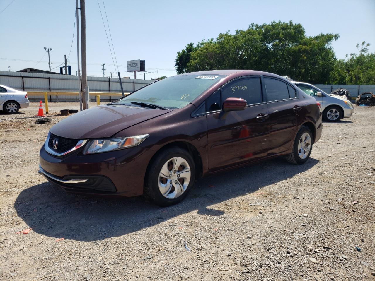 Photo 2 from auction – 2015 HONDA CIVIC LX with VIN 2HGFB2F55FH520994