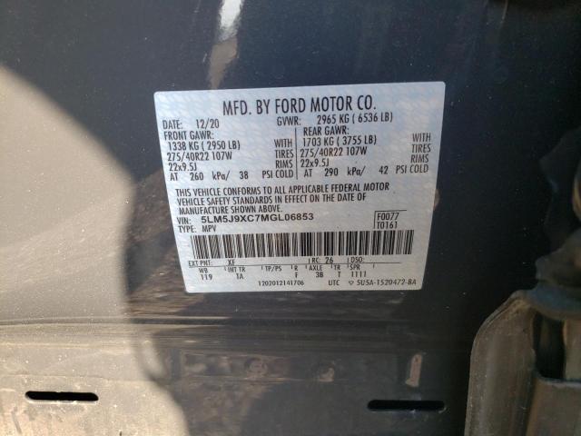 Photo 10 from auction – 2022 LINCOLN AVIATOR BL with VIN 5LM5J9XC7MGL06853