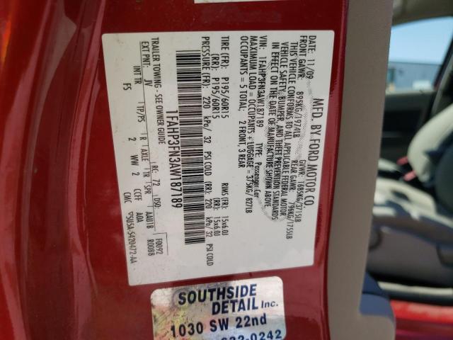 Photo 10 from auction – 2010 FORD FOCUS SE with VIN 1FAHP3FN3AW187189